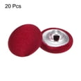 thumbnail image 3 of 20pcs 24L Fabric Cloth Covered Button 15mm Round Metal Shank Sewing Buttons for Suits Blouses Sweaters, Red, 3 of 5