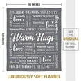 thumbnail image 6 of Warm Hugs Healing Blanket - Get Well Soon Gifts for Women Men, Breast Cancer Chemo Gifts, Sympathy Inspirational Blanket, Thinking of You Gift, Soft Throw Blanket 50"x60", 6 of 6