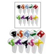 thumbnail image 4 of 10 piezas Universal PU Golf Iron Headcover, palos de golf, manga protectora de palos de golf cuello largo 18.5x9cm para viajes al aire libre antiaraña blanco Baoblaze Cubiertas de cabeza de hierro de golf, 4 of 7