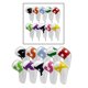 thumbnail image 5 of Cubiertas de cabeza de hierro de golf Zulema Set de 10 piezas de cuero PU con blanco, 5 of 8