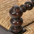thumbnail image 5 of Isle of Man 60-inch Mahogany & Rush Accent Bench, Bobbin-Turned, 5 of 10