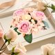 thumbnail image 1 of Lunxisen 3 Pcs Valentines Red Roses Candle Rings Wreaths Artificial Flowers Wedding Centerpieces Candle Holder with Green Leaves for Engagement Farmhouse Party, 1 of 8