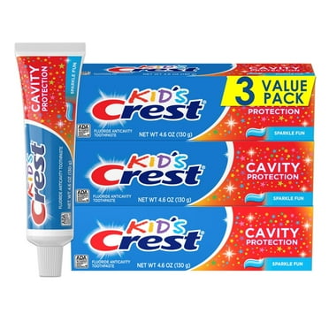 Crest Kid,S Cavity Protection Toothpaste (Children And Toddlers 2 ), Sparkle Fun, 4.6 Oz (Pack Of 3)