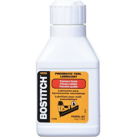 Bostitch Premium Pneumatic Tool Oil Premoil - Oil for Pneumatic Nailer - 4 fl oz