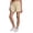 Light Yellow, variant on Active Women's Quick Drying Stretch Woven Pleat Front Relaxed Shorts with Pockets