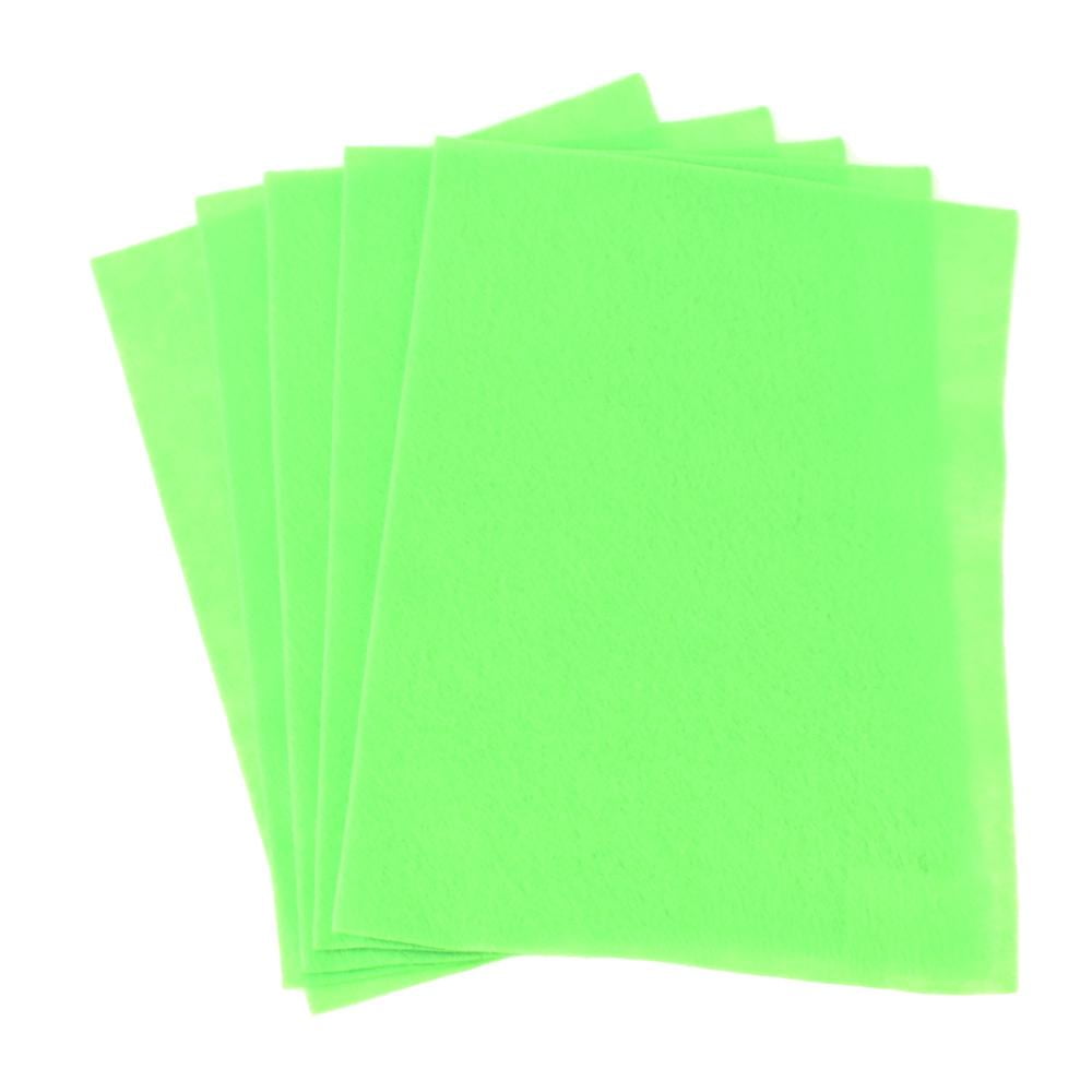 Premium Craft Felt Sheets, 81/2Inch x 11Inch, 5Count, Lime
