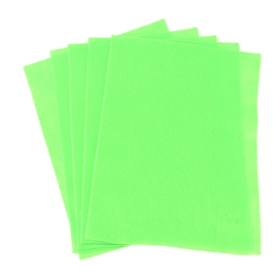 Premium Craft Felt Sheets, 8-1/2-Inch x 11-Inch, 5-Count, Lime