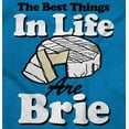 thumbnail image 2 of Best Things Life Brie Cheese Lovers Womens Fitted Plus Size Graphic Tee Brisco Brands 2X, 2 of 4
