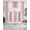 Pink, variant on Yellow White Ombre Swag Kitchen Curtains Sets for Windows 24 Inch Length, Modern Gradient Minimalist Aesthetic Short Window Curtain Panels Swags Valances and Tiers 3 Piece Set for Cafe/Dining Room