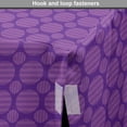 thumbnail image 4 of Geometrical Dog Crate Cover, Continuous Pattern with Abstract Purple Tones Striped Rounds Print, Easy to Use Pet Kennel Cover Small Dogs Puppies Kittens, 7 Sizes, Quartz Violet Fuchsia, by Ambesonne, 4 of 6