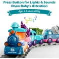 thumbnail image 4 of LINXUXIE Toddler Train Set, Kids Magnetic Train Tracks Toys for Boys&Girls, Baby Christmas Birthday Gifts for 3-5 5-8 Year Old, 4 of 12