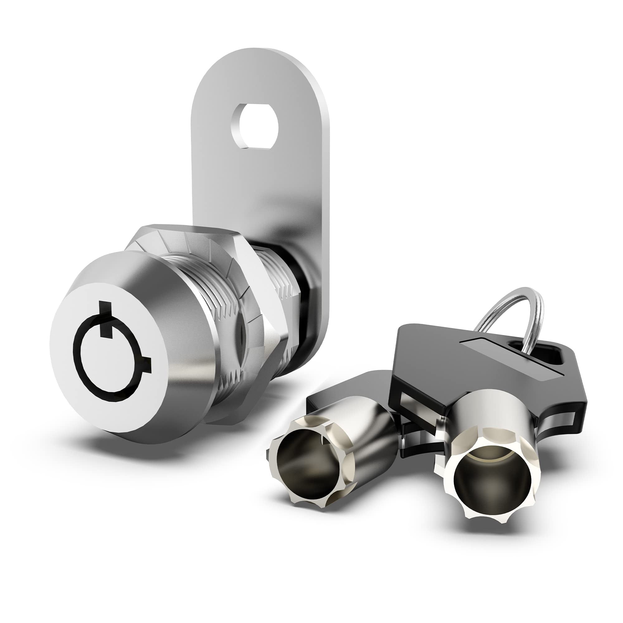 Hecfu 1 Pack Cabinet Lock With Keys, 5/8"" Cam Lock Keyed Alike, Rv ...