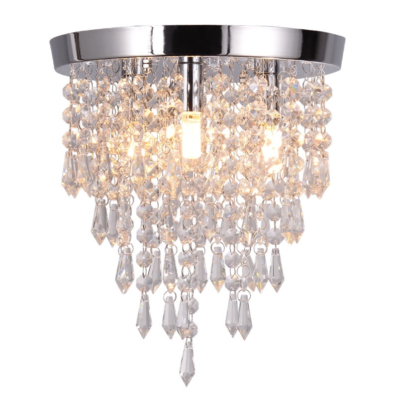 tops modern home living room lamp stainless steel pendant chandelier ceiling light flush mount
