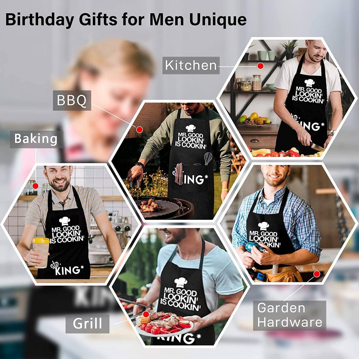 HBESTIE Gifts for Dad, Birthday Gifts for Husband, Funny Gifts for Women,  Grilling Gifts, Cool Gag Gifts for Men, Brother, Boyfriend, Kitchen Cooking