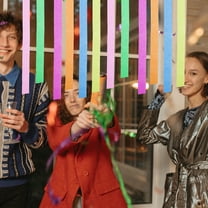 PBPBOX 6Pcs Assorted Color Balloon Arch Tape Strip for Festival Party Decorations