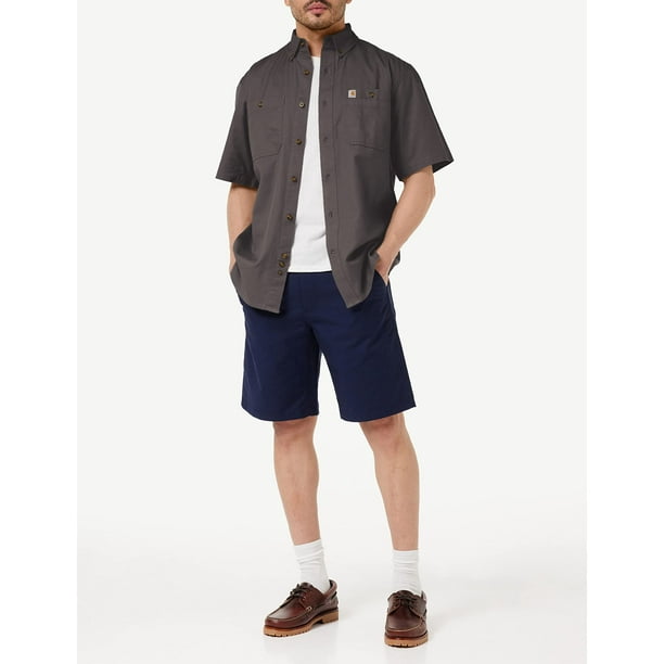 Carhartt men's rugged flex rigby best sale short sleeve work shirt