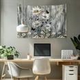 thumbnail image 2 of SEANATIVE Wooden Daisy Wall Tapestry Kitchen Decor Tapestry for Bathroom Ceiling Tapestry for Bedroom Tapestry for Seasonal Decor Mini Tapestry for Meditation Space, 2 of 6
