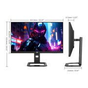 P2710S Gaming Monitor - 240Hz QHD 2K Resolution, Fast IPS Panel, Rotating Stand, 10 Scenario Modes, Low Blue Light Technology-Titan Army