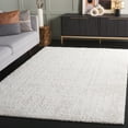 thumbnail image 2 of SAFAVIEH Rumi Beumont Solid Polyester Shag Area Rug, Ivory/Light Beige, 5'3" x 7'6", 2 of 8