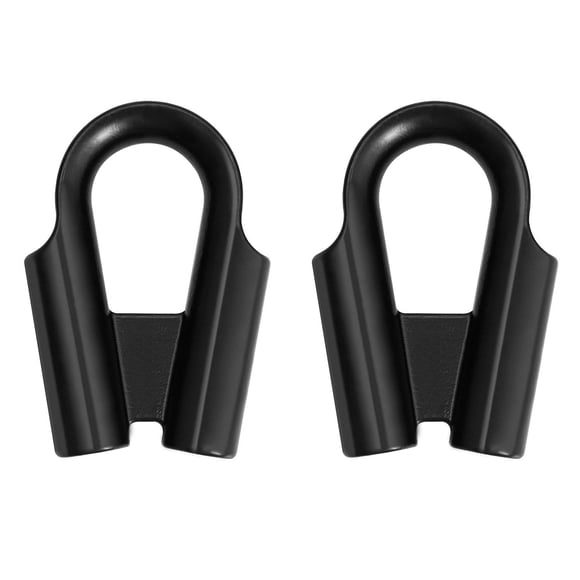 Dedal QWORK, acero inoxidable 304, 12 mm, para cable de 3/8 o 1/2 alambre o cabrestante, negro (paquete de 2)