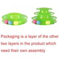 thumbnail image 4 of 3 Layer Cat Crazy Ball Disk Anti-slip Toys Interactive Amusement Plate Triple Turntable Play Disc Toy, 4 of 7