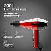 Elchim Classic 2001 Hair Dryer, Red/Black
