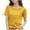 Yellow, variant on Kaemgyyd Womens Short Sleeve Tops Summer Comfortable V Neck Cut out Tee Casual Stylish Plus Size T Shirts Blouses