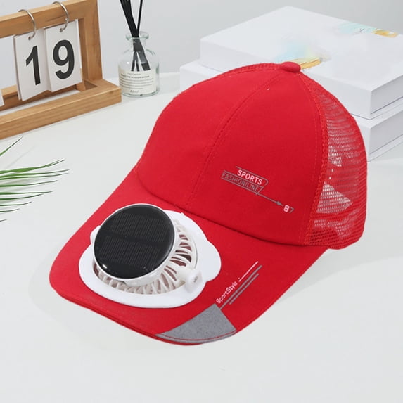 ibiyuan Solar Fan Hats for Woman Sun Wide Brim Fishing Hat Usb Charging Adjustable Speeds Fishing Hat Baseball Cap 2-In Hands-Free Hat Fan Womens Sun Hat for Outdoor Fishing, Camping, Hiking