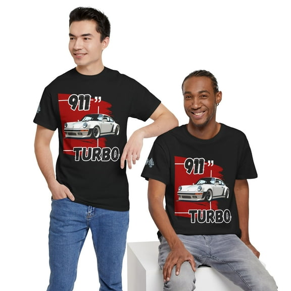 Porsche 911 Turbo, a classic with performance car enthusiasts. Unisex classic tee (Black, S)
