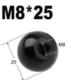 thumbnail image 2 of Efficient and Versatile Machine Tool Handle Ball Nut for Various Industries M8-30 iron black, 2 of 8