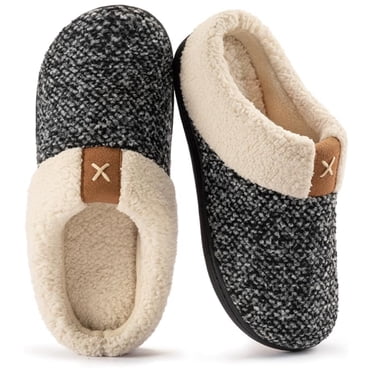 RockDove Women's Knit Sherpa Lined Slipper