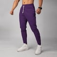 thumbnail image 2 of Kureaily Men's Retro Slim Fit Sporty Men's Loose Trouser Leg Zipper Drawstring Casual Outdoor Long Pants Men's Lightweight Pants, 2 of 3