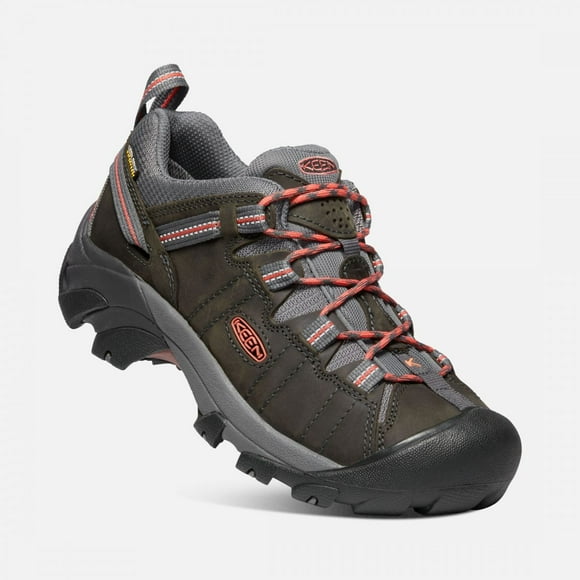KEEN Women's Targhee II Waterproof Hiking Shoe Magnet/Coral - 1022815
