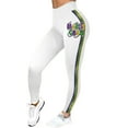 thumbnail image 2 of Outfmvch Mardi Gras Leggings for Women Stretchy Graphic Printed Fancy Sports Fitness Workout Yoga Pants White S-3XL, 2 of 6