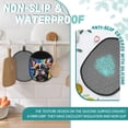thumbnail image 4 of Black Graffiti Of French Bulldog Kitchen Pot Mat, 7.5x9.4 in Kitchen Mat for Oven, Heat Resistant Soft Quilted Cotton Lining for Safe Backing Cooking, 2PCS, 4 of 4