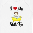 thumbnail image 4 of Inktastic I Love My Shih Tzu Dog Gifts Boys or Girls Baby Bodysuit, 4 of 5