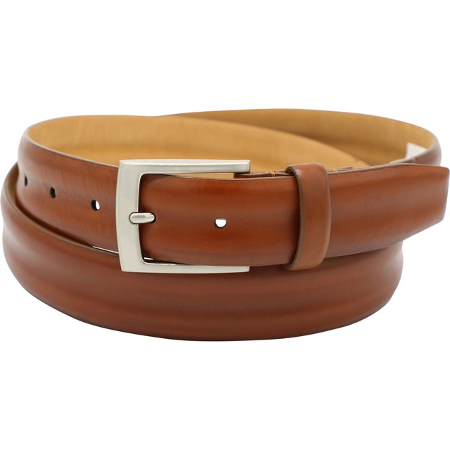 Cinturón de cuero Tasso Elba para hombre, marrón, 34 Tasso Elba Medio