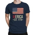 thumbnail image 2 of Vintage USA Merica Flag Men's T-shirt, 2 of 3