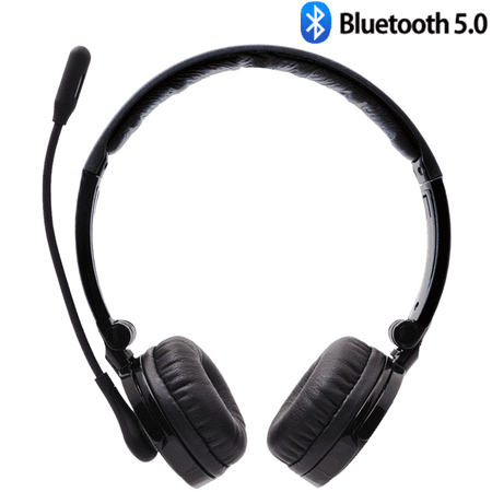 Bluetooth Headphones with Microphone, YAMAY M20 Wireless Headset with Noise Cancelling Mic for Cell Phones PC Tablet Home Office