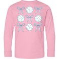 thumbnail image 3 of Inktastic Volleyball and Bow Sports Preppy Shirt Long Sleeve Youth T-Shirt, 3 of 5