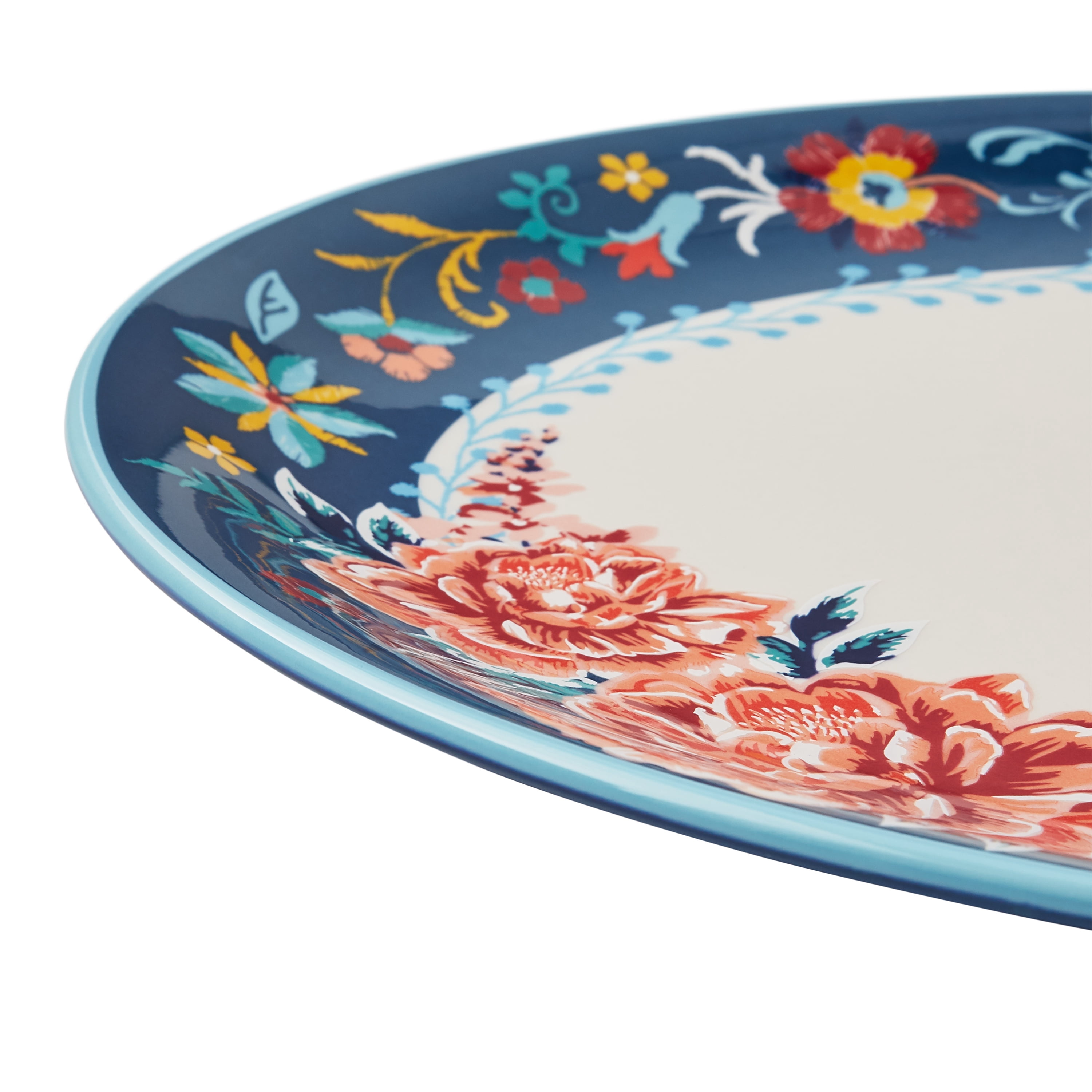 The Pioneer Woman Keepsake Floral Stoneware Serve Platter