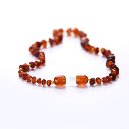 FeelGlad Mini Baltic Amber Teething Necklace for Babies - Amber Teething Necklace for Babies - Anti Inflammatory, Drooling and Teething Pain Reducing Natural Remedy - Perfect Baby Shower