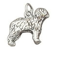 thumbnail image 1 of Sterling Silver 24" .8mm Box Chain 3D Old English Sheep Dog Breed Pendant Necklace, 1 of 2