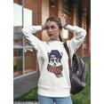 thumbnail image 2 of Cozy Husky Design  Sweatshirt Women -Image by Shutterstock, Female 3X-Large, 2 of 4