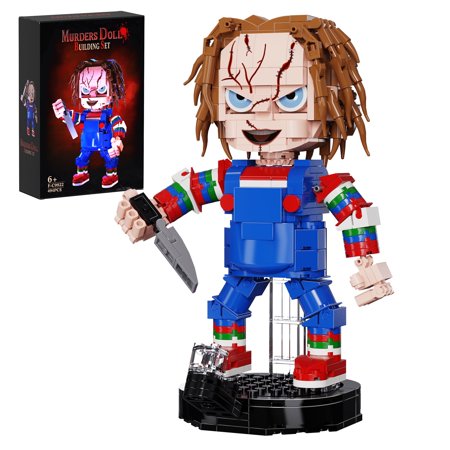 Child's Play Chucky Model Building Blocks Sets - Terrifying Horror Toys for Movie Fanatics (494Pcs)