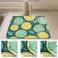 thumbnail image 6 of Lemon Yellow Green Dish Drying Mat Water Absorbent Non Slip Heat Resistant Dish Drainer Rack Mats for Kitchen, 6 of 8