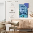 thumbnail image 5 of Elephant Stock Turquoise Buddha Wall Art - Vertical Multi Panel Canvas - Living Room Wall Decor - Religion And Spirituality Multi Panel - Blue And Turquoise Decor - 42" x 65", 5 of 8