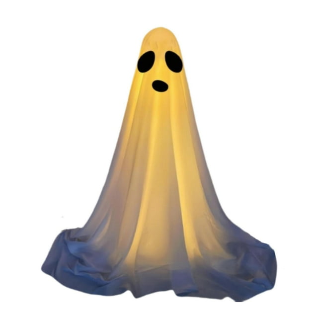 Adorno de fantasma de tela blanca Strade Fareast Limited para decoración de Halloween 85 cm x 30 cm