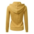 thumbnail image 2 of Doublju Women's Lightweight Pocket Zip-Up Hoodie Jacket for Women with Plus Size, 2 of 4