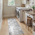 thumbnail image 3 of UERMEI 2'x6' Runner Rugs Non Slip, Washable Indoor Rug for Hallway Kitchen Entryway Doormats, Modern Abstract Bedroom Home Decor Carpets,Grey, 3 of 7